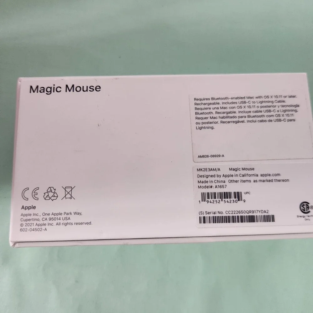 Apple Magic Mouse (USB‑C) - White Multi-Touch Surface